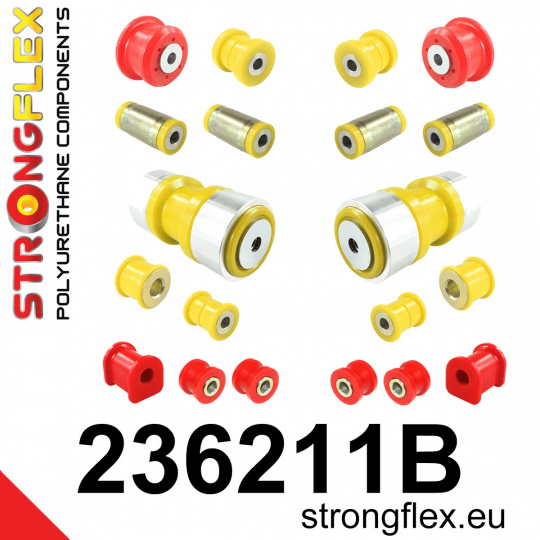 236211B: Strongflex Sada silentbloků zadního zavěšení