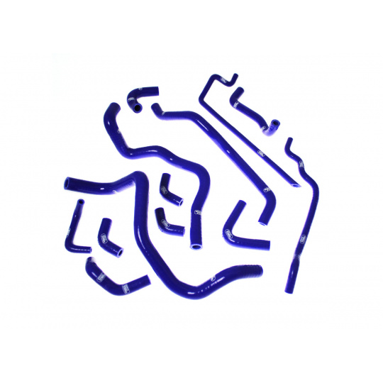Samco Sport 13-dílná sada silikonových hadic pro doplňkové vedení chladicí kapaliny pro Subaru Impreza GR 2008 - 2010 Turbo verze 10 (WRX), barva: modrá