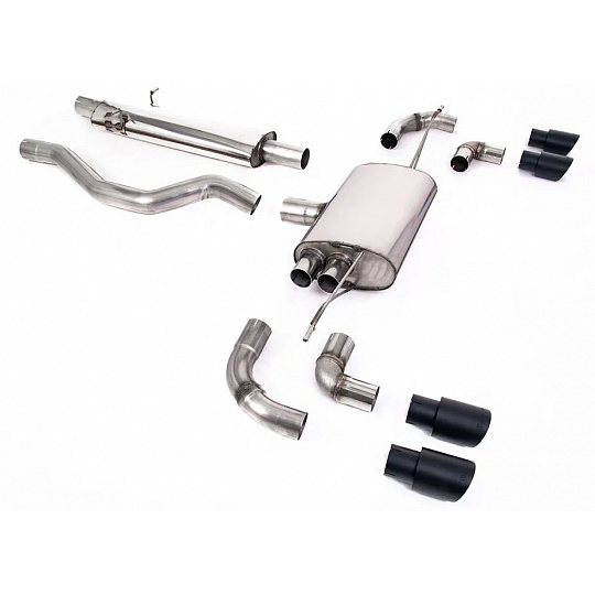 Milltek Sport výfukový systém OPF/GPF Back pro Land rover Defender 110 3.0 I6 P400 (s OPF/GPF a bez OPF/GPF) 2020-2024, GT-90 černé koncovky