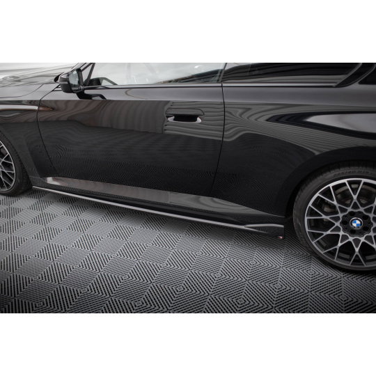 Maxton Design difuzory pod boční prahy ver.2 pro BMW řada 2 G42 Standard, černý lesklý plast ABS