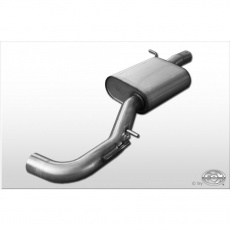 Fox Sportauspuff středový tlumič výfuku pro Audi A3 8P 2006- s motorem 1.8, 2.0, 2.0 TDI