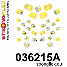 036215A: Strongflex Kompletní sada silentbloků pro zavěšení varianta SPORT 036215A: Strongflex Kompletní sada silentbloků pro zavěšení varianta SPORT