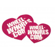 Wheel Whores samolepka - Pink Heart (2ks)