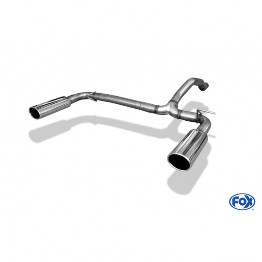 Fox Sportauspuff koncový tlumič výfuku s koncovkou 115x85 Typ 36 na obou stranách pro Mercedes třída M W163 s motorem 2.7 CDI, 3.2, 3.7, 4.0 CDI, 4.3