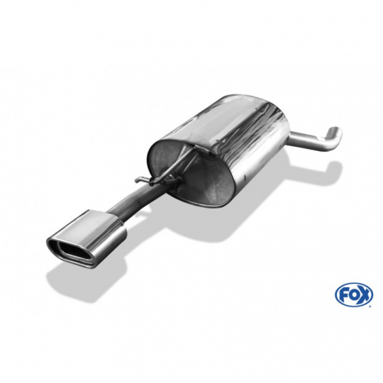 Fox Sportauspuff koncový tlumič výfuku s koncovkou 135x80 Typ 53 pro Škoda Octavia 1U s motorem 1.8 T 110