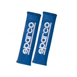 Sparco návleky na bezpečnostní pás z alcantary, šířka 50 mm, barva: modrá