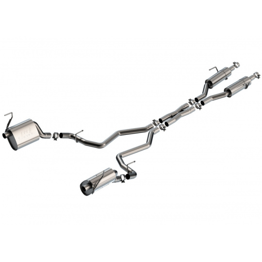 Borla Cat-Back výfukový systém "S-Type" pro Jeep Grand Cherokee L Summit 5,7l V8, automat, 4WD, r.v. 2021-2024