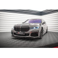 Maxton Design spoiler pod přední nárazník pro BMW řada 7 G11 Facelift M-Pack, černý lesklý plast ABS