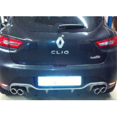 Fox Sportauspuff koncový tlumič výfuku s koncovkou 2x80 Typ 16 na obou stranách pro Renault Clio IV s motorem 1.6 RS