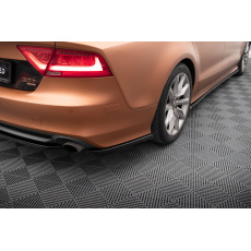 Maxton Design boční difuzory pod zadní nárazník pro Audi A7 C7, černý lesklý plast ABS Maxton Design boční difuzory pod zadní nárazník pro Audi A7 C7, černý lesklý plast ABS