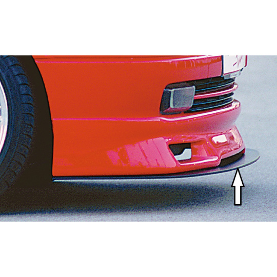 Rieger lipa pod přední nárazník Rieger pro Opel Astra G 3-dvéř., 5-dvéř., cabrio, caravan, hatchback, notchback, plast ABS bez povrchové úpravy