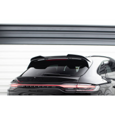 Maxton Design horní prodloužení spoileru 3d pro Porsche Macan GTS Mk1 Facelift 2, černý lesklý plast ABS
