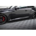 Maxton Design difuzory pod boční prahy ver.4 pro BMW M2 G87, černý lesklý plast ABS