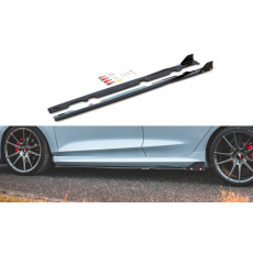 Maxton Design difuzory pod boční prahy s křidélky ver.2 pro Ford Fiesta Mk8 ST-Line, černý lesklý plast ABS Maxton Design difuzory pod boční prahy s křidélky ver.2 pro Ford Fiesta Mk8 ST-Line, černý lesklý plast ABS