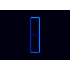 Kompletní LED čtyřhranné svítidlo modré, rozměr: 2 elementy 44 x 234 cm Kompletní LED čtyřhranné svítidlo modré, rozměr: 2 elementy 44 x 234 cm