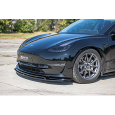 Maxton Design spoiler pod přední nárazník ver.2 pro Tesla Model 3 Mk1, černý lesklý plast ABS Maxton Design spoiler pod přední nárazník ver.2 pro Tesla Model 3 Mk1, černý lesklý plast ABS