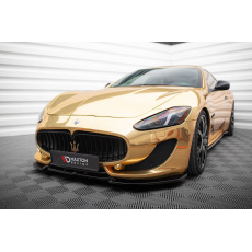 Maxton Design spoiler pod přední nárazník ver.2 pro Maserati Granturismo, černý lesklý plast ABS