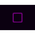 Kompletní LED čtyřhranné svítidlo růžové, rozměr: 1 element 117 x 117 cm
