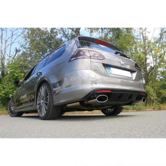 Fox Sportauspuff koncový tlumič výfuku s koncovkou 160x90 Typ 38 na obou stranách pro Volkswagen Golf VII 2015- s motorem 2.0