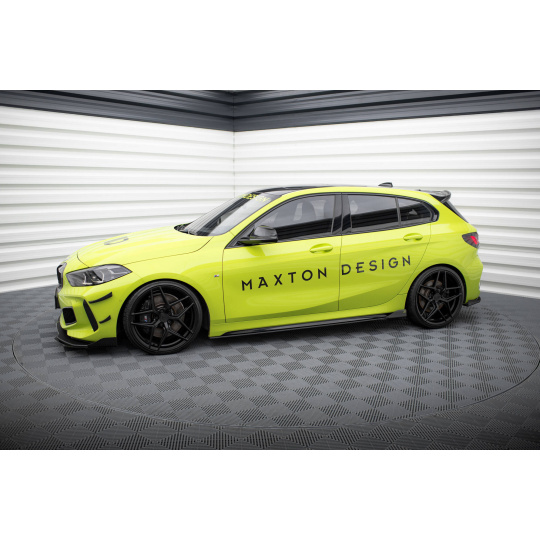Maxton Design křidélka bočních difuzorů pro BMW řada 1 F40, plast ABS bez povrchové úpravy, M-Pack / M135i