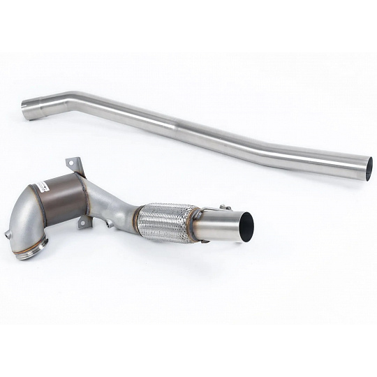 Milltek Sport downpipe a Hi-Flow sportovní katalyzátor V2 Large Bore Downpipe with 200CPSI HJS Cat (104mm to 80mm) pro Volkswagen Golf Mk7.5 R 2.0 TSI 310PS (bez GPF) - 80mm Race Systems 2017-2021, pouze pro Milltek Sport 80mm Cat Back Milltek Sport downpipe a Hi-Flow sportovní katalyzátor V2 Large Bore Downpipe with 200CPSI HJS Cat (104mm to 80mm) pro Volkswagen Golf Mk7.5 R 2.0 TSI 310PS (bez GPF) - 80mm Race Systems 2017-2021, pouze pro Milltek Sport 80mm Cat Back