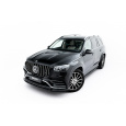 Maxton Design spoiler pod přední nárazník ver.2 pro Mercedes GLS X167 /AMG- Line, černý lesklý plast ABS