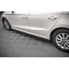 Maxton Design difuzory pod boční prahy ver.2 pro Seat Ibiza Mk5, černý lesklý plast ABS