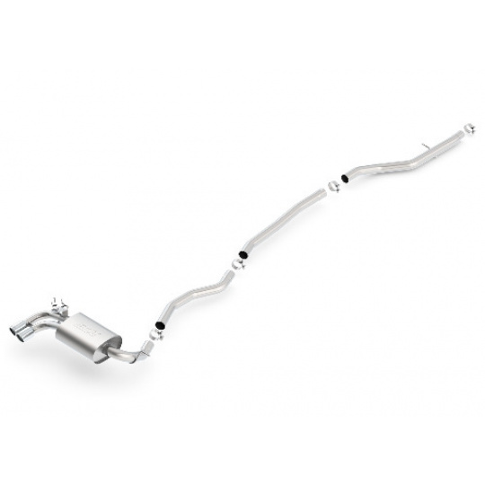 Borla Cat-Back výfukový systém "S-Type" pro BMW F30 328i Sedan 2,0l, RWD, 4-dvéř., r.v. 2012-2016