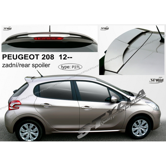 Stylla spoiler zadních dveří Peugeot 208 htb