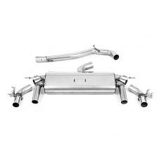 Milltek Sport výfukový systém cat-back GPF Back - bez rezonátoru (hlasitější) pro Volkswagen T-roc R 2.0TSI 300ps (s OPF/GPF) 2019-2022, typ koncovek: GT-100 černé