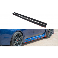 Maxton Design difuzory pod boční prahy ver.2 pro Subaru Impreza Mk4, černý lesklý plast ABS s červenou linkou Maxton Design difuzory pod boční prahy ver.2 pro Subaru Impreza Mk4, černý lesklý plast ABS s červenou linkou