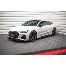 Maxton Design difuzory pod boční prahy ver.2 pro Audi RS7 C8, černý lesklý plast ABS Maxton Design difuzory pod boční prahy ver.2 pro Audi RS7 C8, černý lesklý plast ABS