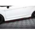 Maxton Design difuzory pod boční prahy ver.3 pro Ford Fiesta Mk7, černý lesklý plast ABS, ST-line