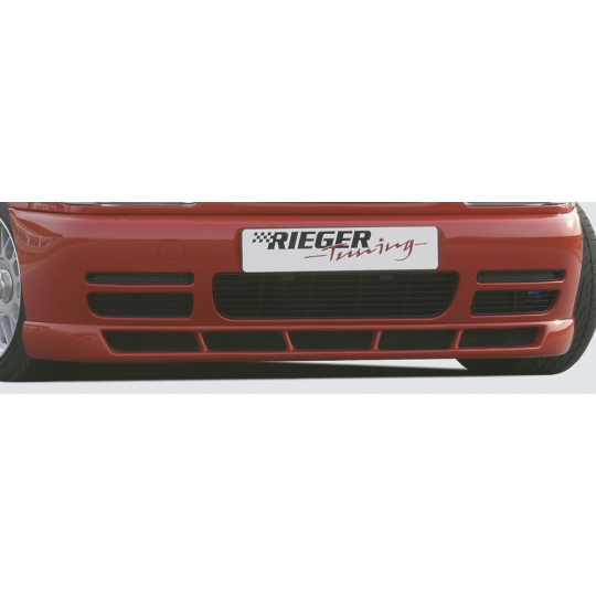 Rieger spoiler pod přední nárazník pro Volkswagen Polo 4 6N 3-dvéř., 5-dvéř., r.v. 10/94-01, plast ABS bez povrchové úpravy, s 5 výřezy, se styling paketem
