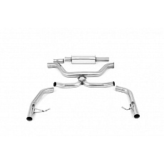 Milltek Sport výfukový systém OPF/GPF Back bez rezonátoru (hlasitější) pro Škoda Octavia IV vRS 2.0 TSI 245PS (MQB EVO Mk4) Sedan/Combi (s OPF/GPF) 2020-2024, pasuje na originální koncovky v rámci nárazníku