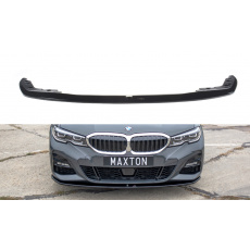 Maxton Design spoiler pod přední nárazník ver.3 pro BMW řada 3 G20 M-Pack, černý lesklý plast ABS