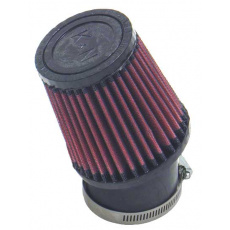 K&N univerzální kulatý zkosený filtr se vstupem 62 mm a výškou 102 mm, gumový vrchlík K&N univerzální kulatý zkosený filtr se vstupem 62 mm a výškou 102 mm, gumový vrchlík