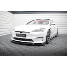 Maxton Design spoiler pod přední nárazník pro Tesla Model S Plaid Mk1 Facelift, černý lesklý plast ABS Maxton Design spoiler pod přední nárazník pro Tesla Model S Plaid Mk1 Facelift, černý lesklý plast ABS