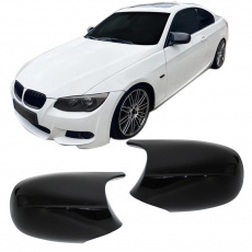 JOM kryty zrcátek M-Style BMW 3 E90, E91 po facelift (2008-2013), černý lesk