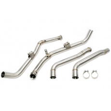 TA Technix downpipe + středové trubky Mercedes E 63 AMG sedan / combi (W212/S212, 2011-2016)