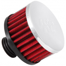 K&N univerzální odvětrávací filtr s vnějším průměrem 76 mm a výškou 44 mm, průměr vstupu 13 mm, délka vstupní příruby 24 mm, materiál Netkaná syntetická textílie, vrchlík kovový vrchlík K&N univerzální odvětrávací filtr s vnějším průměrem 76 mm a výškou 44 mm, průměr vstupu 13 mm, délka vstupní příruby 24 mm, materiál Netkaná syntetická textílie, vrchlík kovový vrchlík