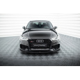 Maxton Design spoiler pod přední nárazník ver.2 pro Audi RS3 8V Facelift, černý lesklý plast ABS, Sedan
