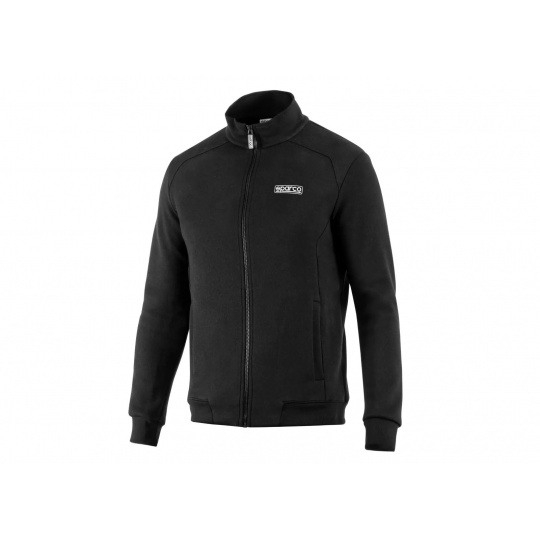 Sparco mikina na zip bez kapuce, barva: černá, velikost: XXL Sparco mikina na zip bez kapuce, barva: černá, velikost: XXL