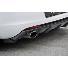 Rieger vložka zadního nárazníku pro Opel Astra J 5-dvéř., hatchback před faceliftem, plast ABS s povrchovou úpravou Carbon-Look, pro sportovní koncovku vlevo 140x90 mm