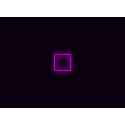 Kompletní LED čtyřhranné svítidlo růžové, rozměr: 1 element 44 x 44 cm