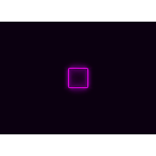 Kompletní LED čtyřhranné svítidlo růžové, rozměr: 1 element 44 x 44 cm