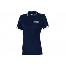 Sparco dámská polokošile ZIP, barva: modrá, velikost: M