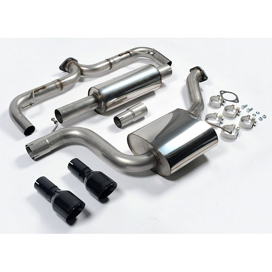 Milltek Sport výfukový systém cat-back hlasitější pro Volkswagen Golf MK7 GTi (vč. GTi Performance Pack, Clubsport/Clubsport S) 2013-2016, typ koncovek: GT-100 black