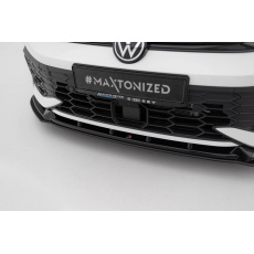 Maxton Design "Street Pro" spoiler pod přední nárazník ver.2 pro Volkswagen Golf R-Line Mk8 Facelift, plast ABS bez povrchové úpravy, s černou a červenou linkou Maxton Design "Street Pro" spoiler pod přední nárazník ver.2 pro Volkswagen Golf R-Line Mk8 Facelift, plast ABS bez povrchové úpravy, s černou a červenou linkou