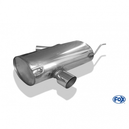 Fox Sportauspuff koncový tlumič výfuku s koncovkou 1x80 Typ 14 pro BMW řada 1 E87 s motorem 2.0